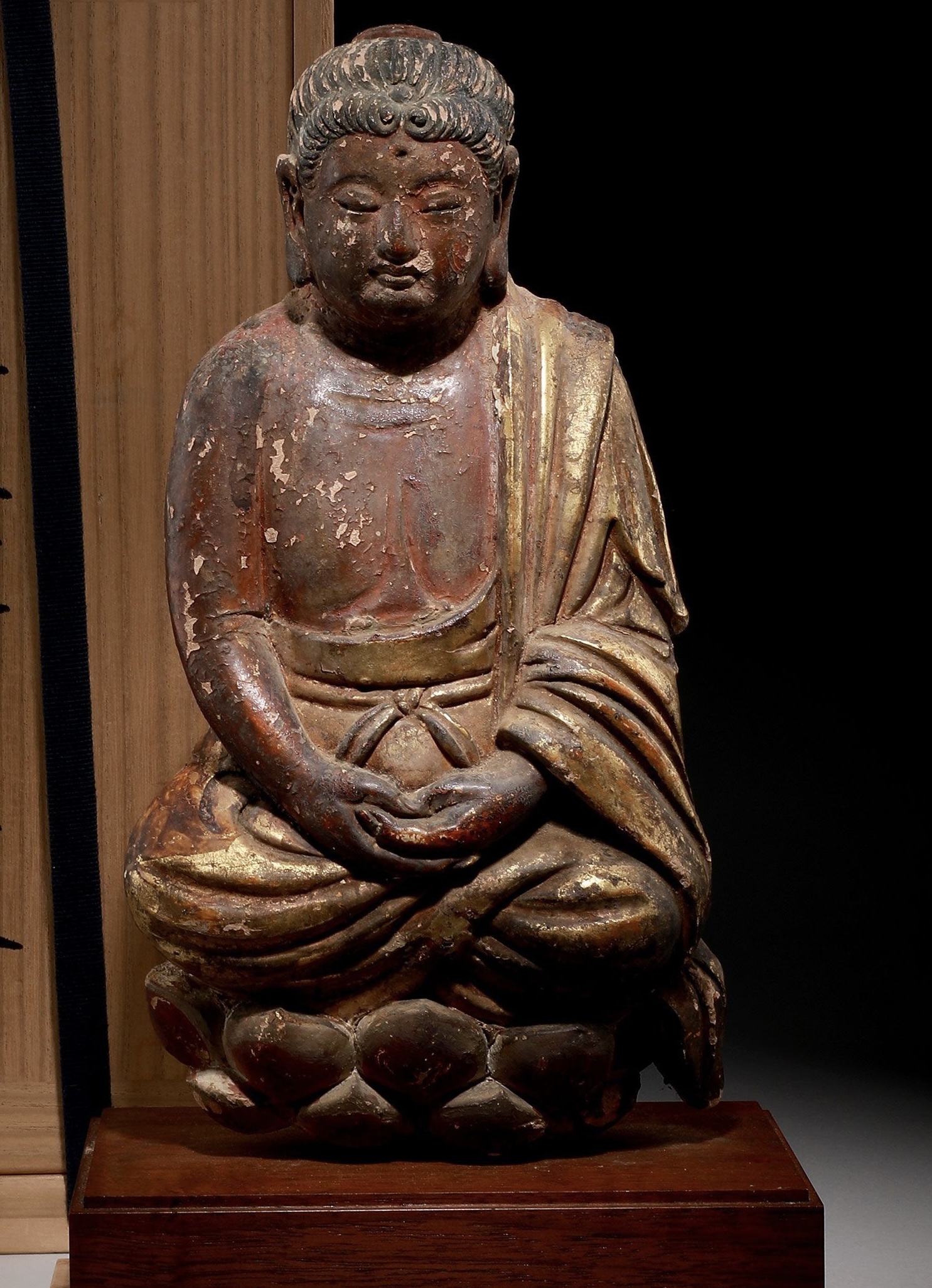 疑似唐泥塑佛一尊