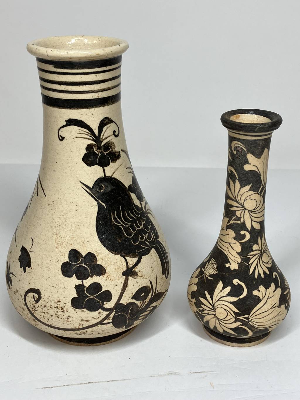 宋元代吉州窑花鸟瓶